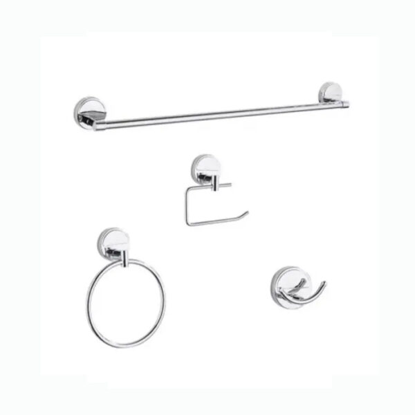 ACCESORIOS DICA P/BAÑO CROMO 4 PIEZAS