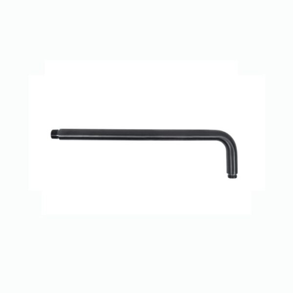 BRAZO Y CHAPETON URREA A PARED INOX NEGRO