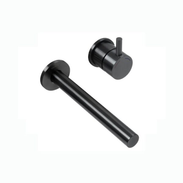 MONOMANDO URREA P/LAVABO A MURO INOX NEGRO