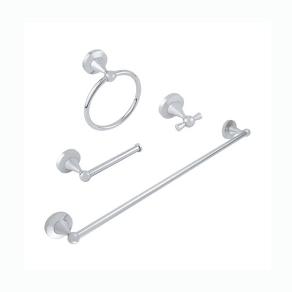 ACCESORIOS URREA P/BAÑO CLASICO CROMO 4 PZAS.
