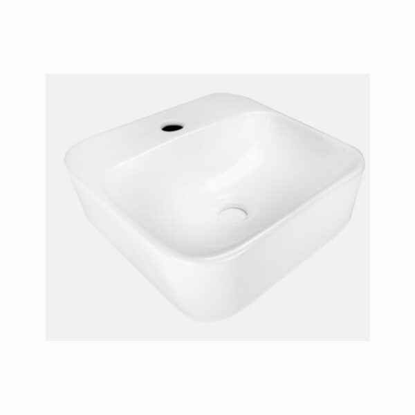 LAVABO HELVEX SANTORINI 1P DE SOBREPONER S/REBOSADERO 35 CM BLANCO