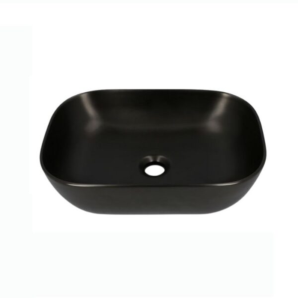 LAVABO URREA SERRA RECTANGULAR NEGRO S/REBOSADERO