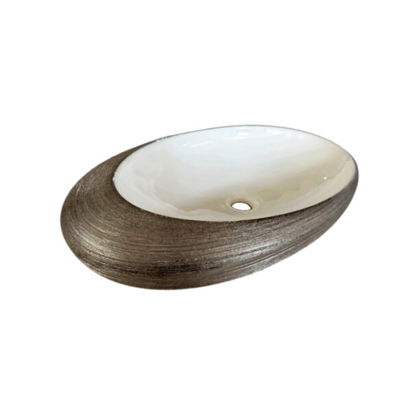 LAVABO TILES HERMES SILVER 57X37CM