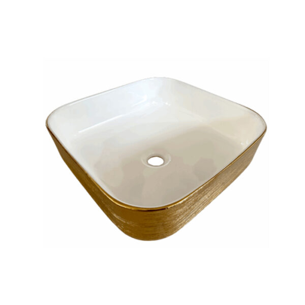 LAVABO TILES MIURA GOLD 38X38CM