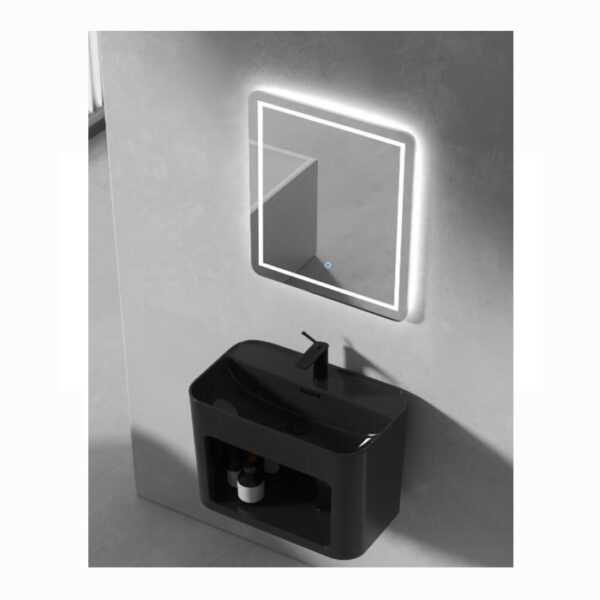 TOCADOR DE  CERAMICA MACHEN ALDRIC 54X33X41 C/ESPEJO,MONOMANDO Y CONTRA.